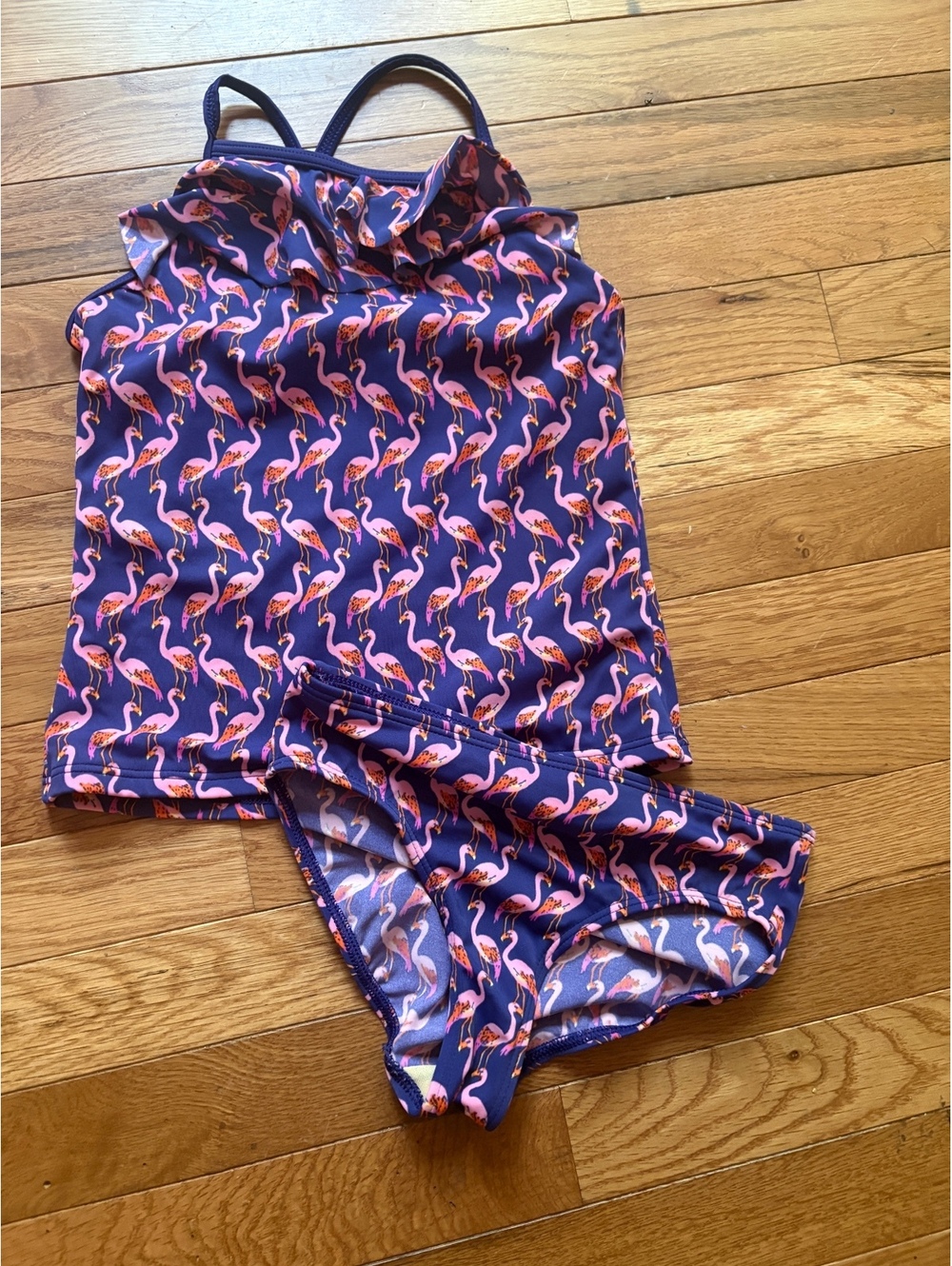 Girls tankini lands end swimsuit size 8